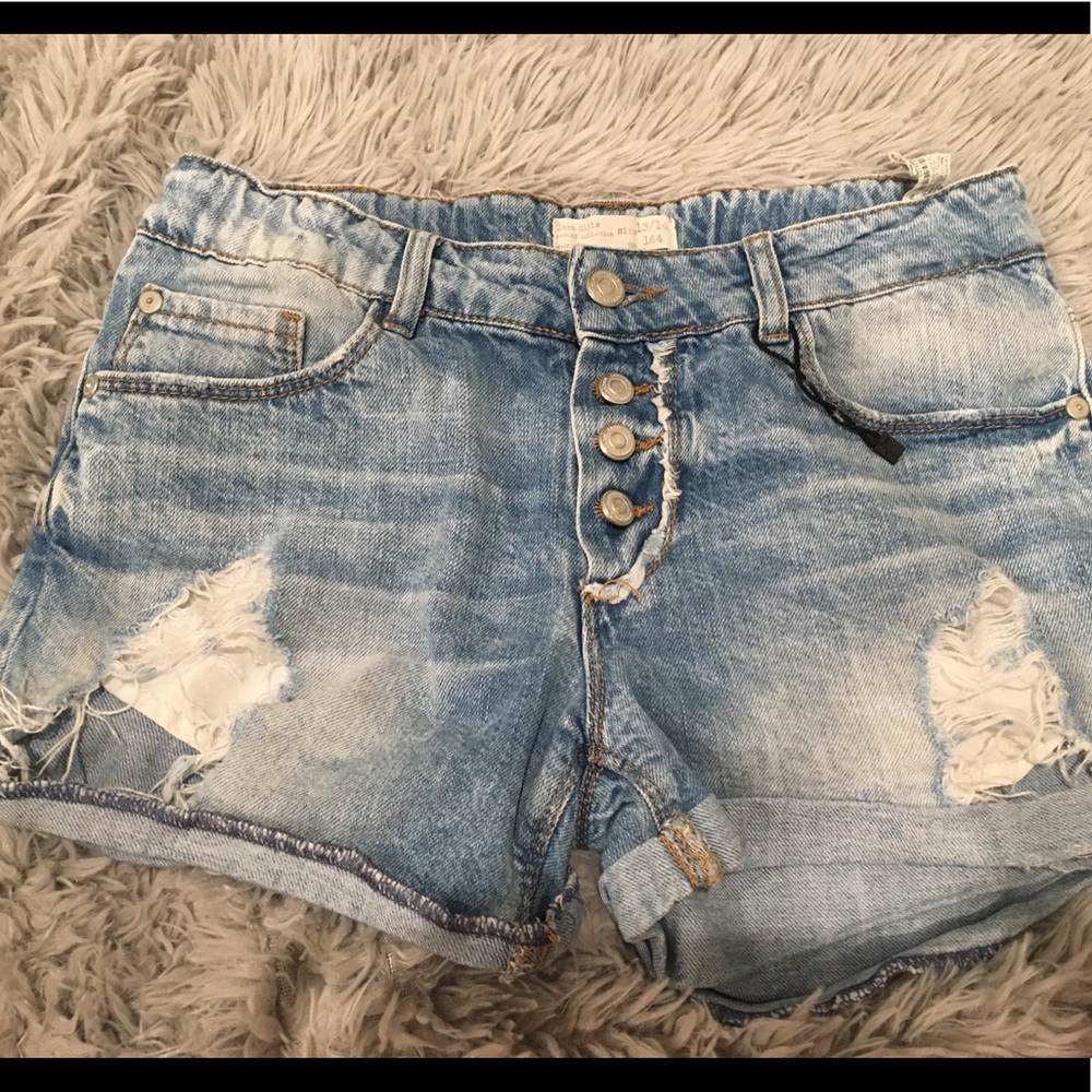 Denim shorts